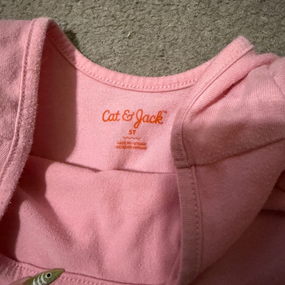 Cat & Jack Girls Dresses Bundle Size 5T Pink Orange Casual Dresses Set of 2 - Picture 2 of 7